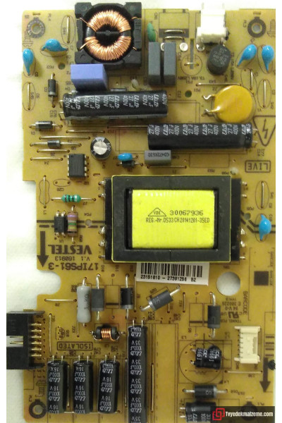 17IPS61-3, V.1 160913, 23151610, Vestel, Power Board, Besleme Kartı
