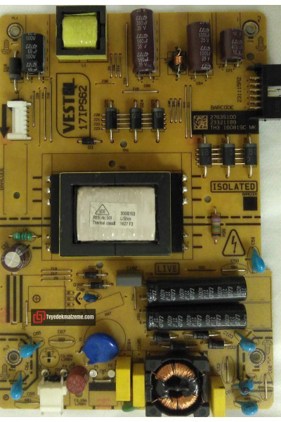 17IPS62, 231115R2, 23321189, Vestel, Power Board, Besleme Kartı 17IPS62, 231115R2, 23321189, Vestel, Power Board, Besleme Kartı